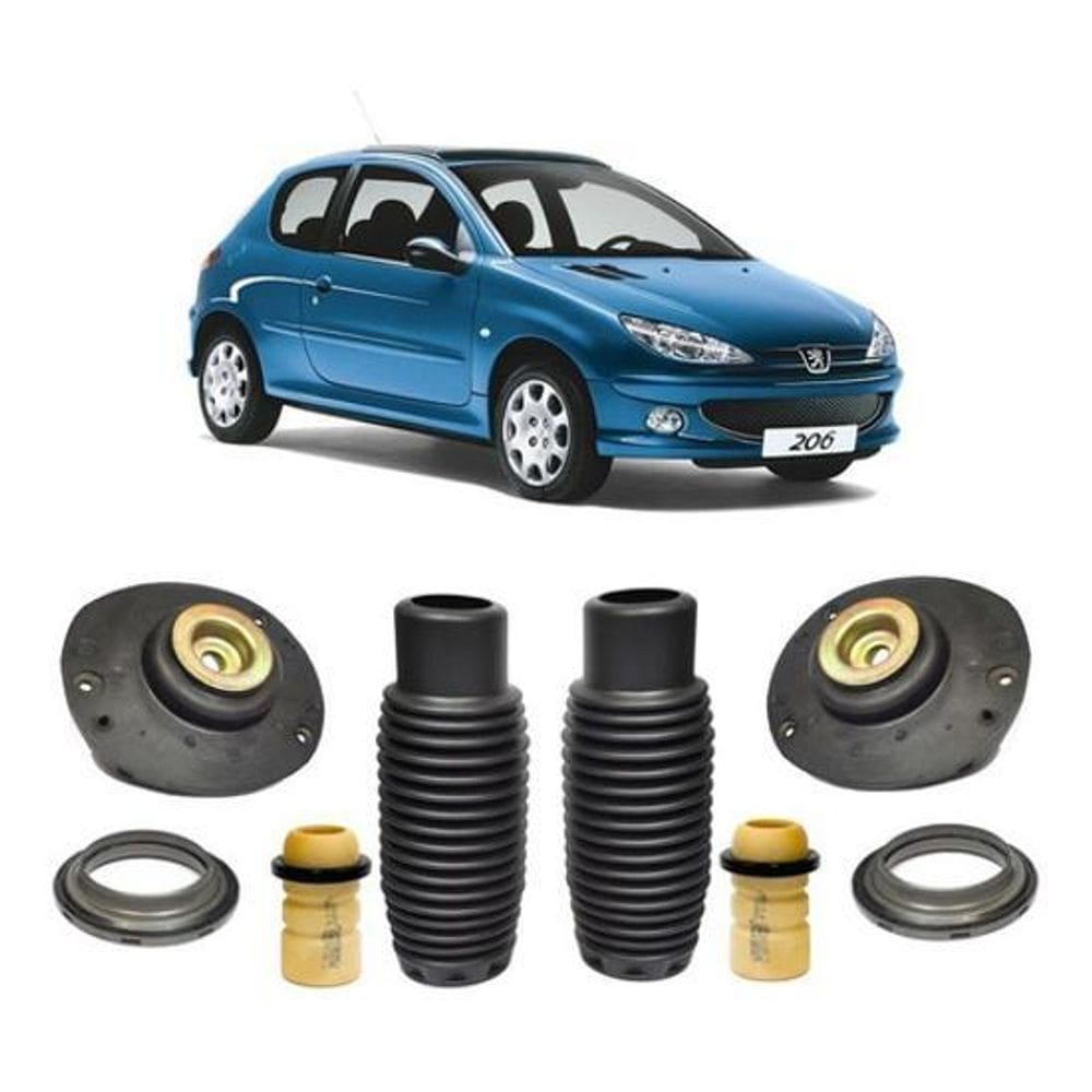 Par Kit Coxim Rolamento Batente Dianteiro Peugeot 206 1.0