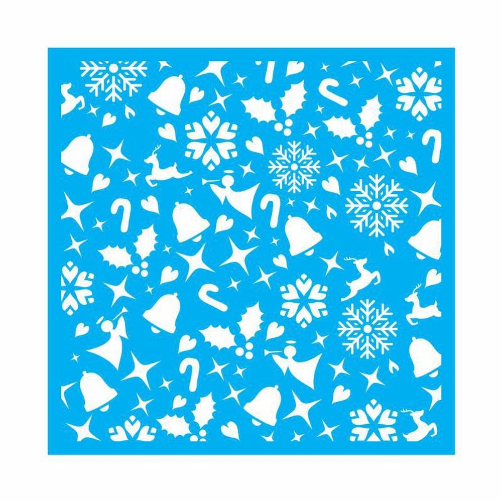 Stencil Tamako Estampa Natal - 30X30Cm - Ref 9997