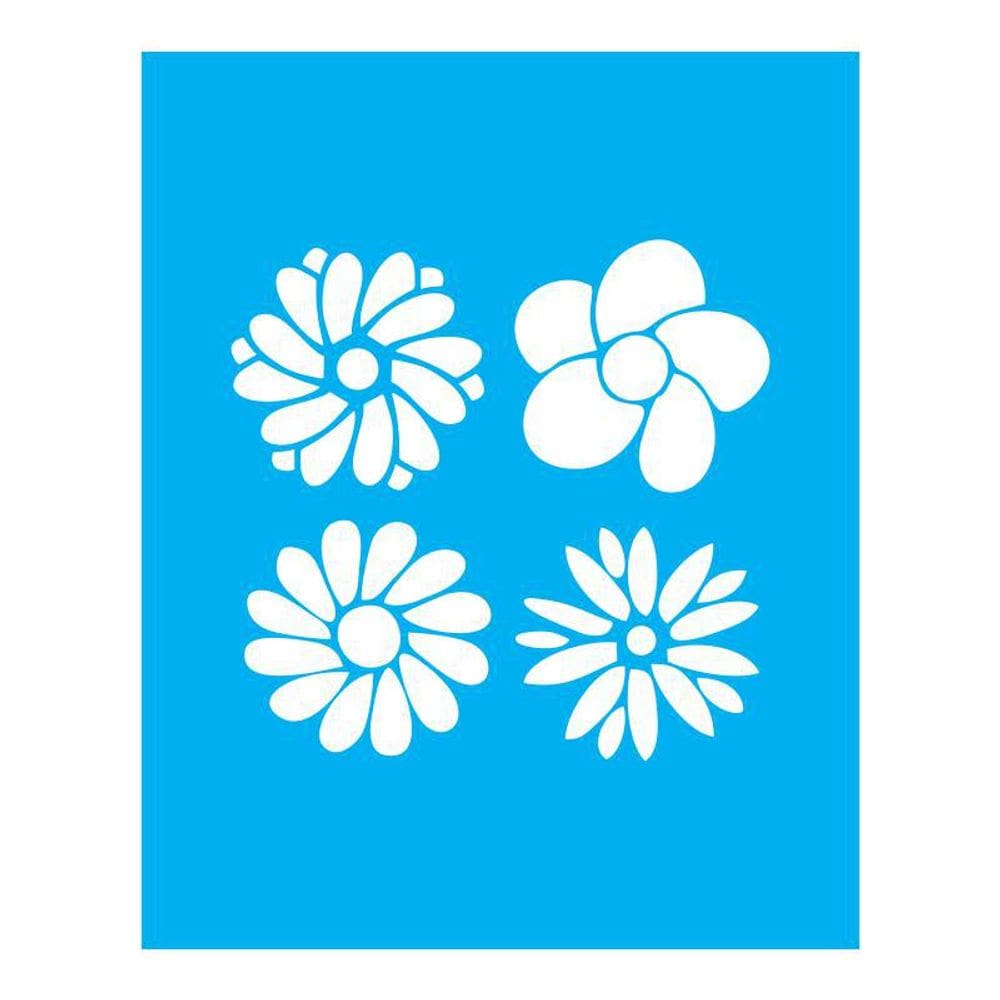 Stencil Tamako Flores - 20X25Cm - Ref B552