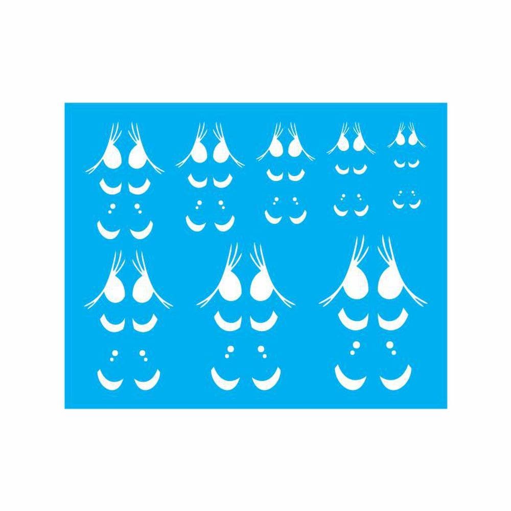 Stencil Tamako Olhos - 20X25Cm - Ref 9172