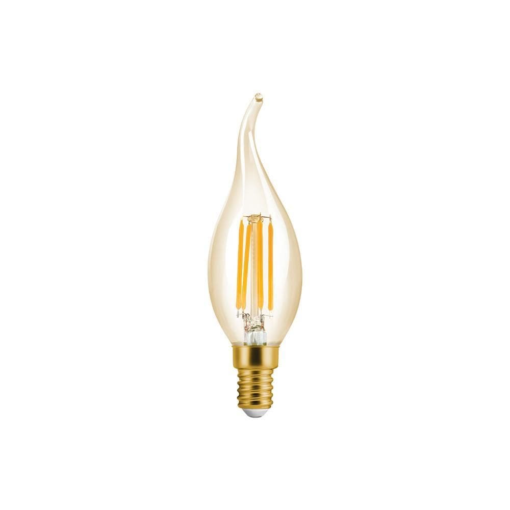 Lâmpada Led Save Energy Filamento Vela Chama Vintage 4W E14