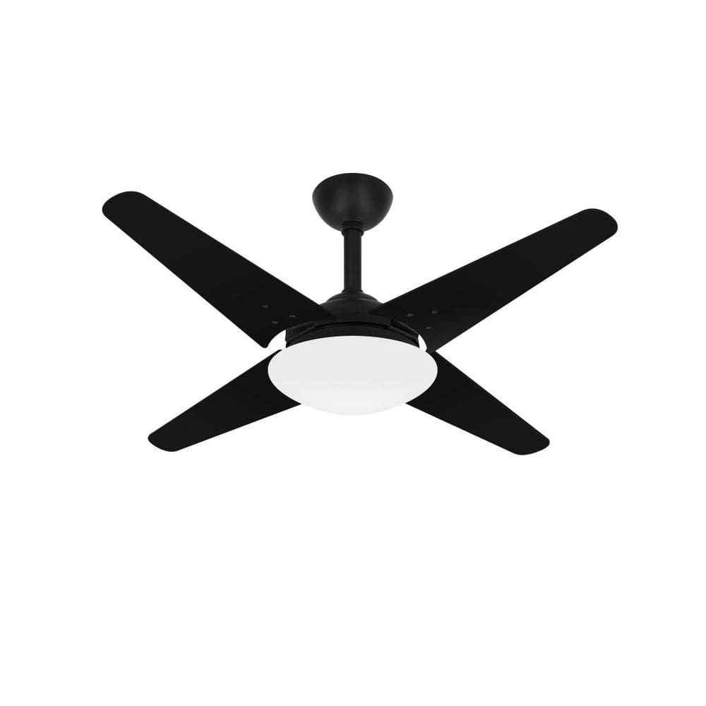 Ventilador De Teto Preto Breeze 4 Pás Silencioso Ventax 220V