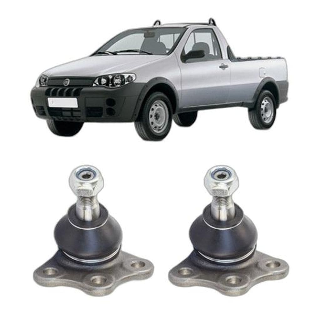 Kit 2 Pivô Bandeja Dianteira Fiat Strada 2004 2005 2006 2007