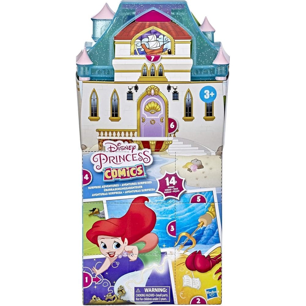 Disney Princess Comics Mini Castelo 5 Bonecas Ariel E9070