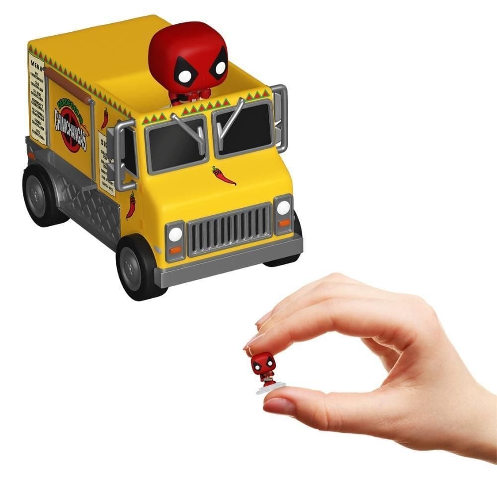 Bitty Pop Town Marvel - Deadpool E Caminhão Chimichanga