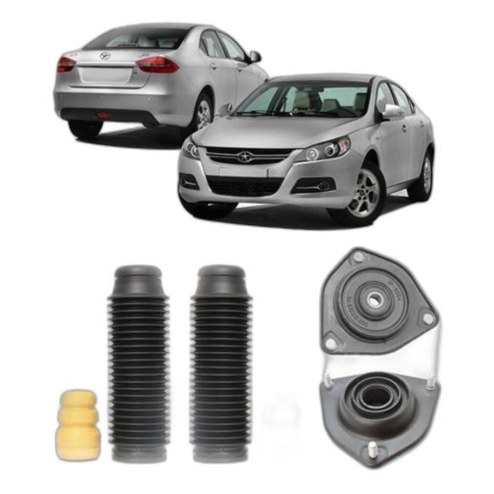 2 Kit Coxim Batente Coifa Dianteiro Jac J5 2012 2013 2014 15