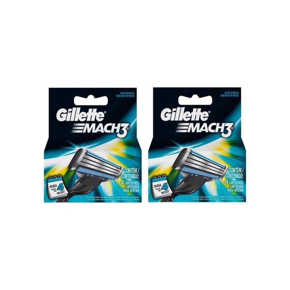 Carga Barbeador Mach3 Tradicional Com 4Un - 2Un