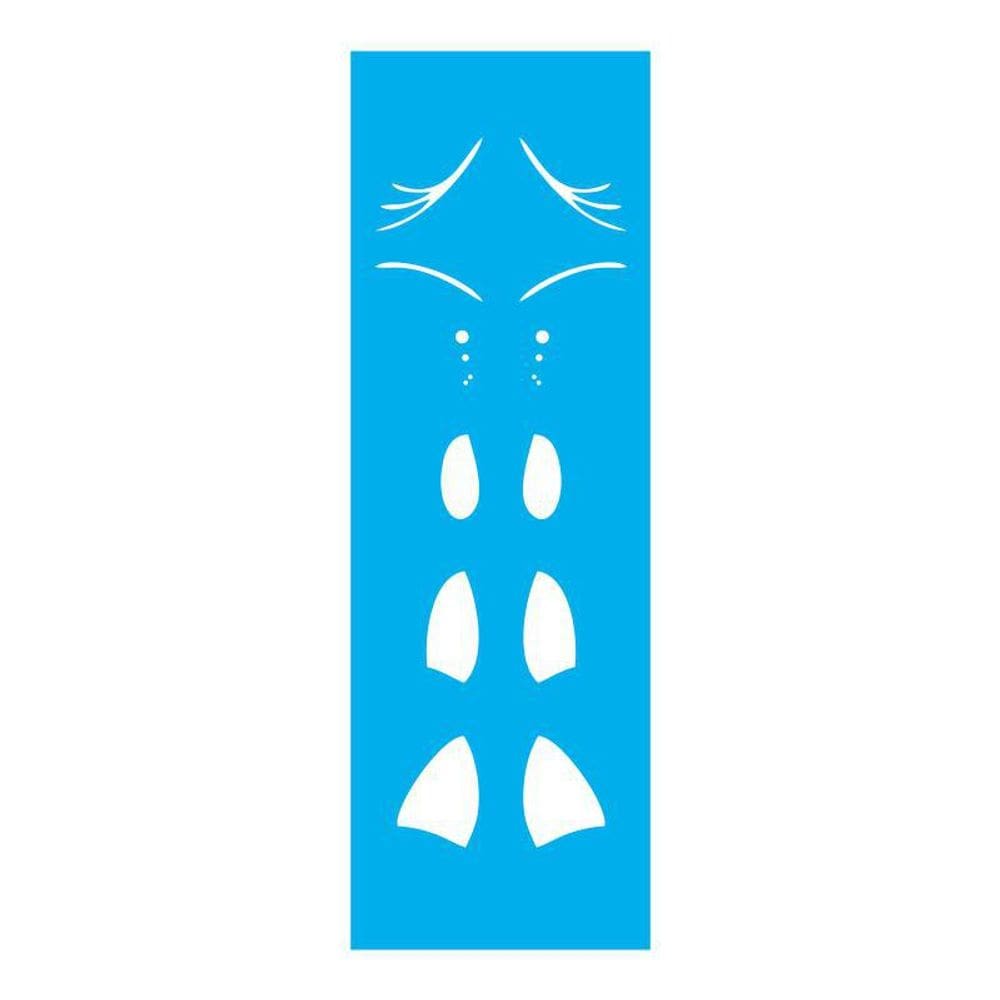 Stencil Tamako Olhos - 10X30Cm - Ref 7616