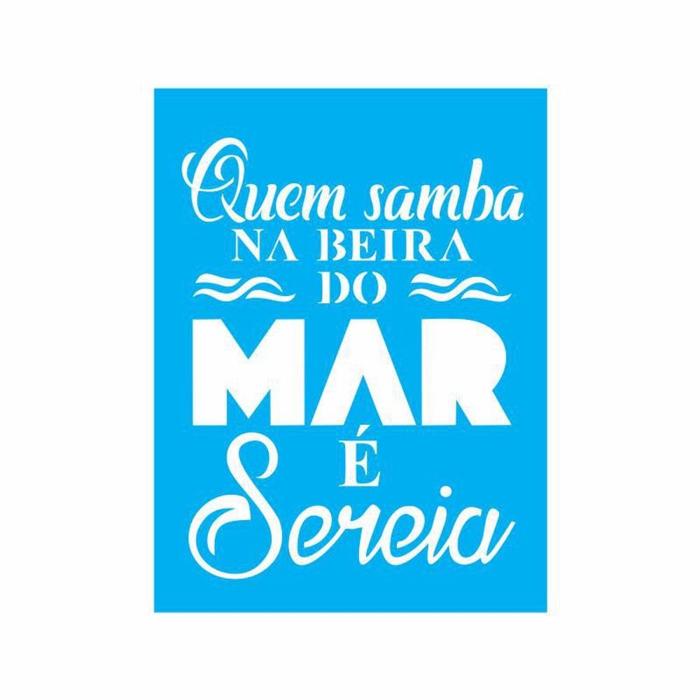 Stencil Tamako Quem Samba - 15X20Cm - Ref 8601