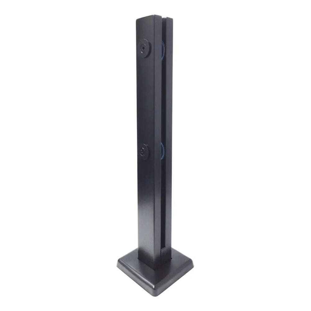 10X Coluna Torre Inox 304 40Cm Guarda Corpo Preto Fosco