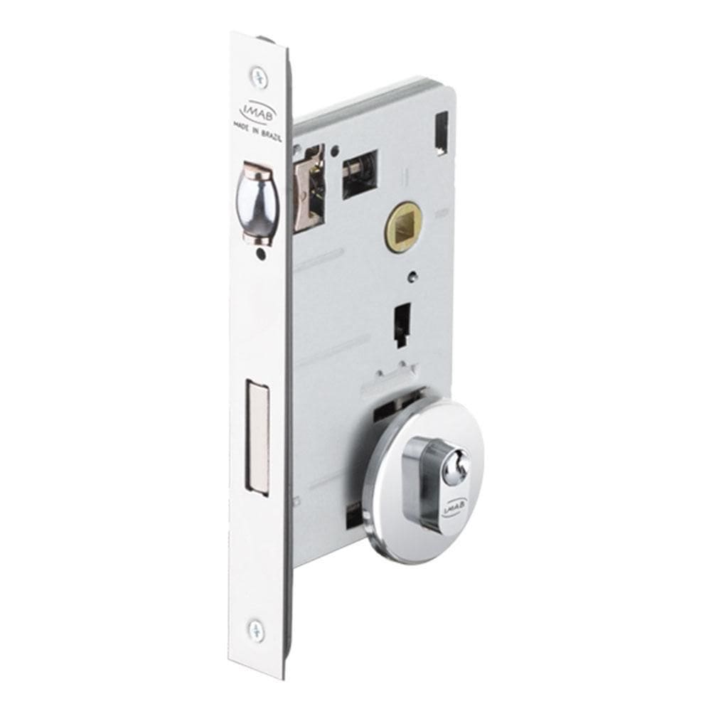 Fechadura Rolete 1710 Redonda Externa Cromada