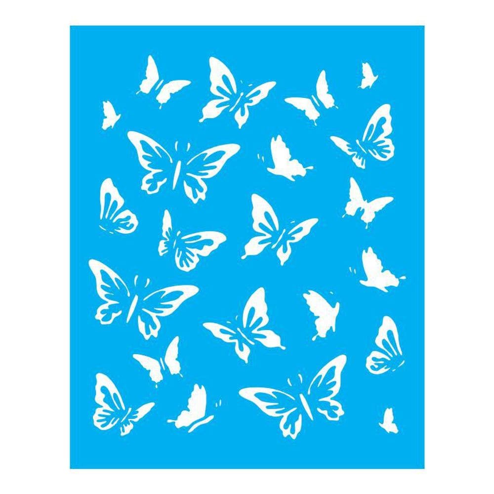 Stencil Tamako Estampa Borboletas - 20X25Cm - Ref B469