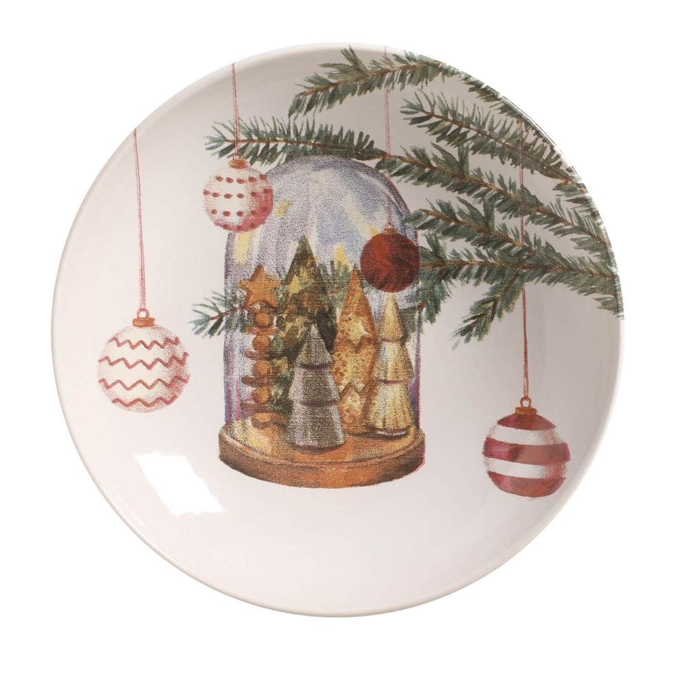 Prato Fundo Merry Christmas Porto Brasil 6 Peças