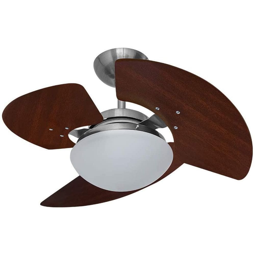 Ventilador Teto Aventador Stilo Aço Escovado 3 Pás Tron 220V
