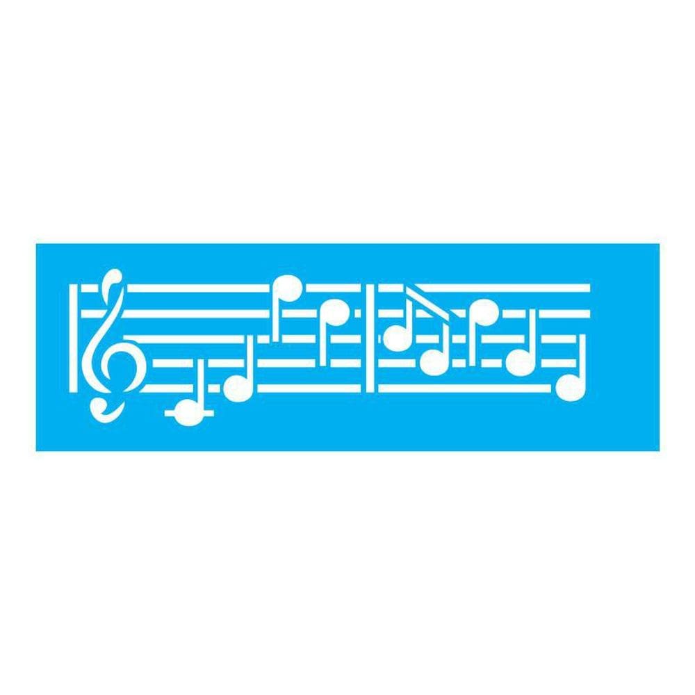 Stencil Tamako Nota Musical - 10X30Cm - Ref 210