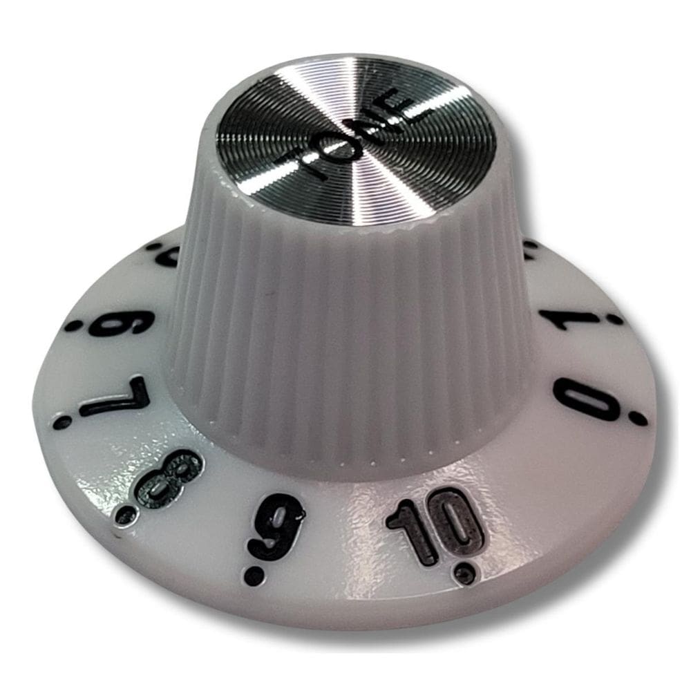 Knob White Guitarra Vintage Tone Branco - Unidade
