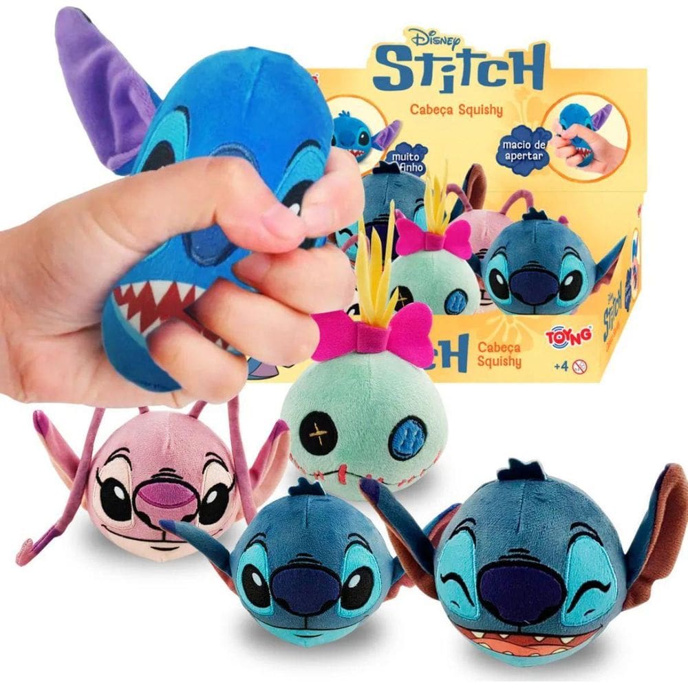 Brinquedo Squish De Apertar Disney Lilo E Stitch - Toyng