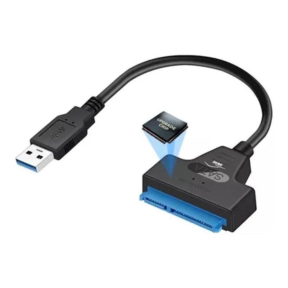 10X Adaptador Sata 3 Para Ssd Ou Hd Externo 2.5 Usb 3.0 Cabo
