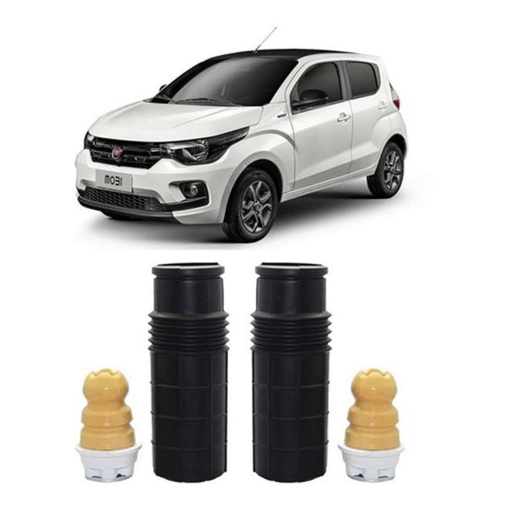 Par Batente Coifa Traseiro Fiat Mobi 2017 2018 2019 2020