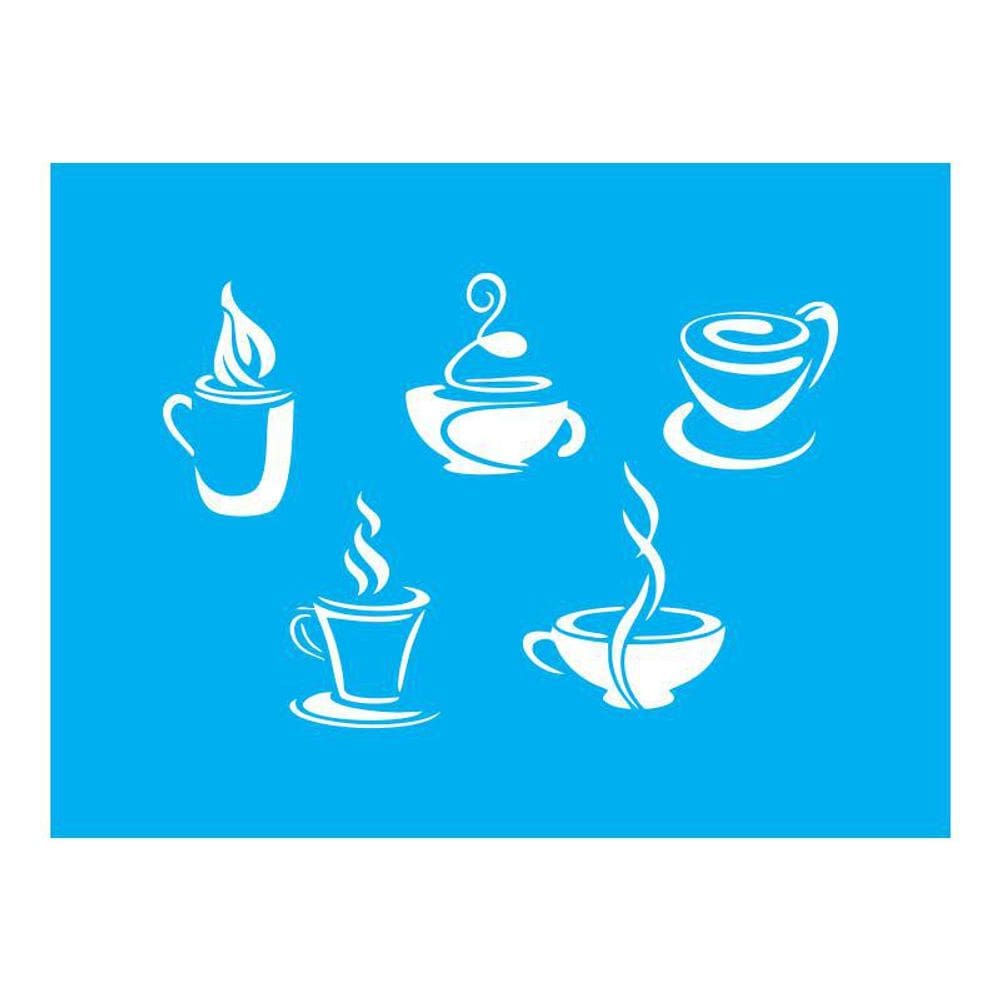 Stencil Tamako Xícara - 15X20Cm - Ref A2581