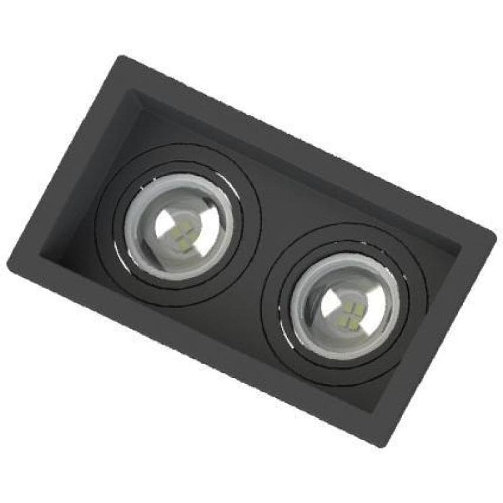 Spot Embutir Recuado Save Energy 2 Lâmpadas Mr11 Gu10 Bivolt