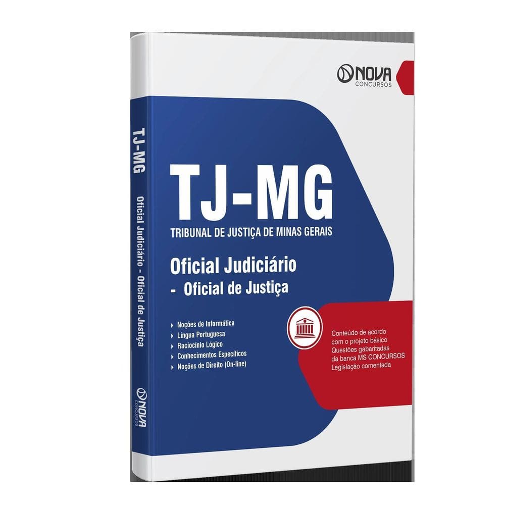 Apostila Tj Mg 2024 - Oficial Judiciário
