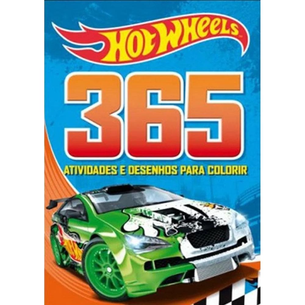 Livro: 365 Atividades E Desenhos Para Colorir - Hot Wheels
