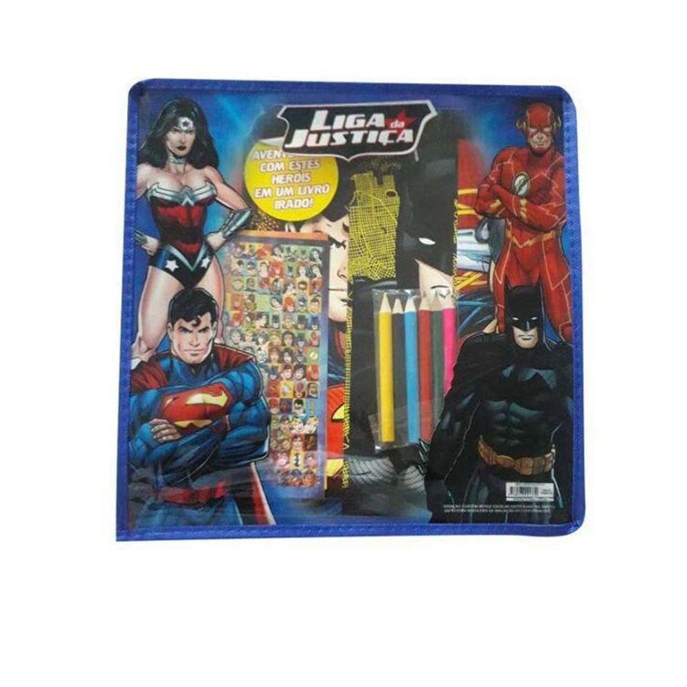 Livro Liga Da Justiça Pinte E Brinque - Vol. 01