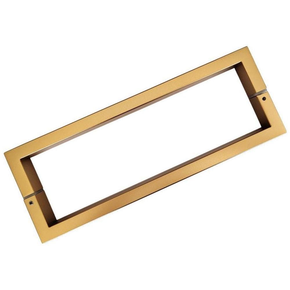 Puxador Duplo Para Porta Df905 30Cm Dourado Fosco Italy Line