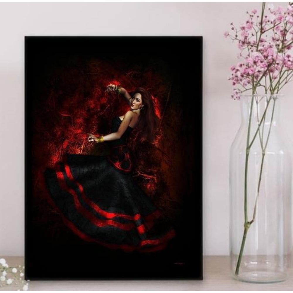 Quadro Maria Padilha Pombagira 45X34Cm - Com Vidro Preta