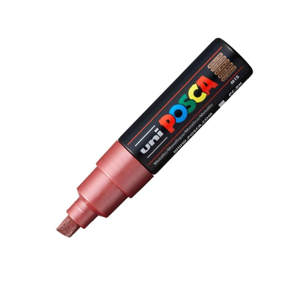 Caneta Posca PC-8K - Vermelho Metálico - Uni-Ball