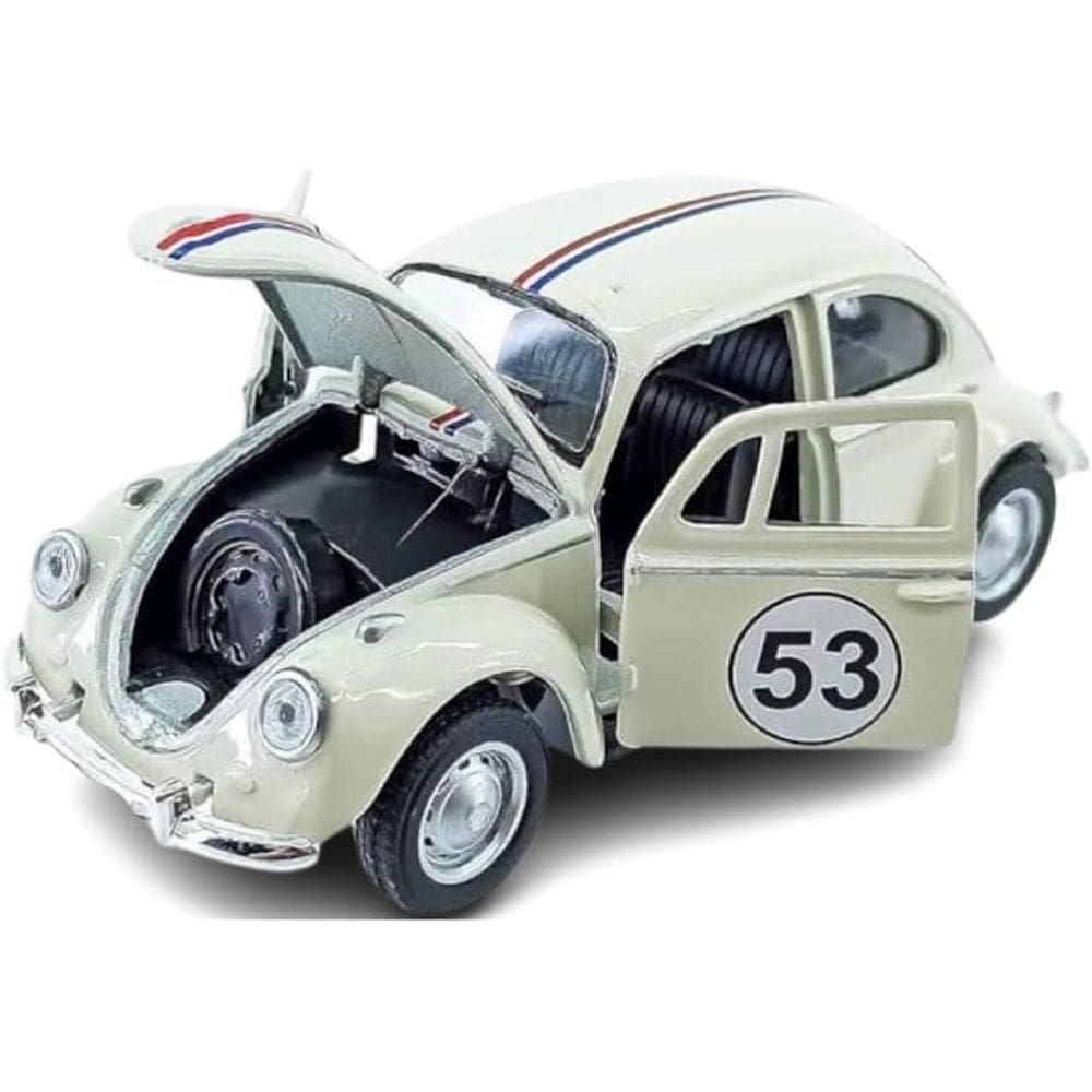 Super Carrinho Fusca 1957 Ferro Fricção Metal Miniatura 53