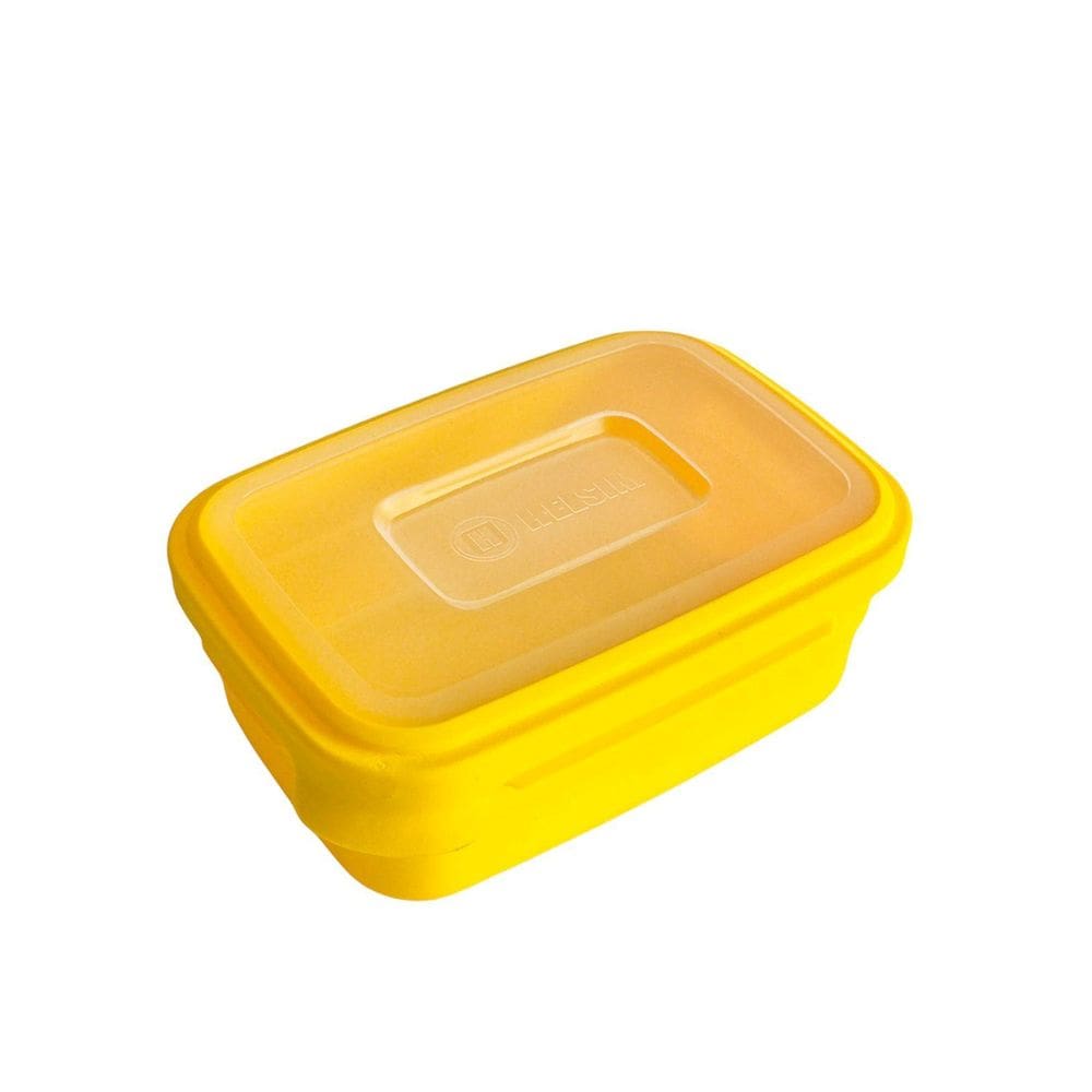 Pote Retangular 500Ml Amarelo Escuro Solido