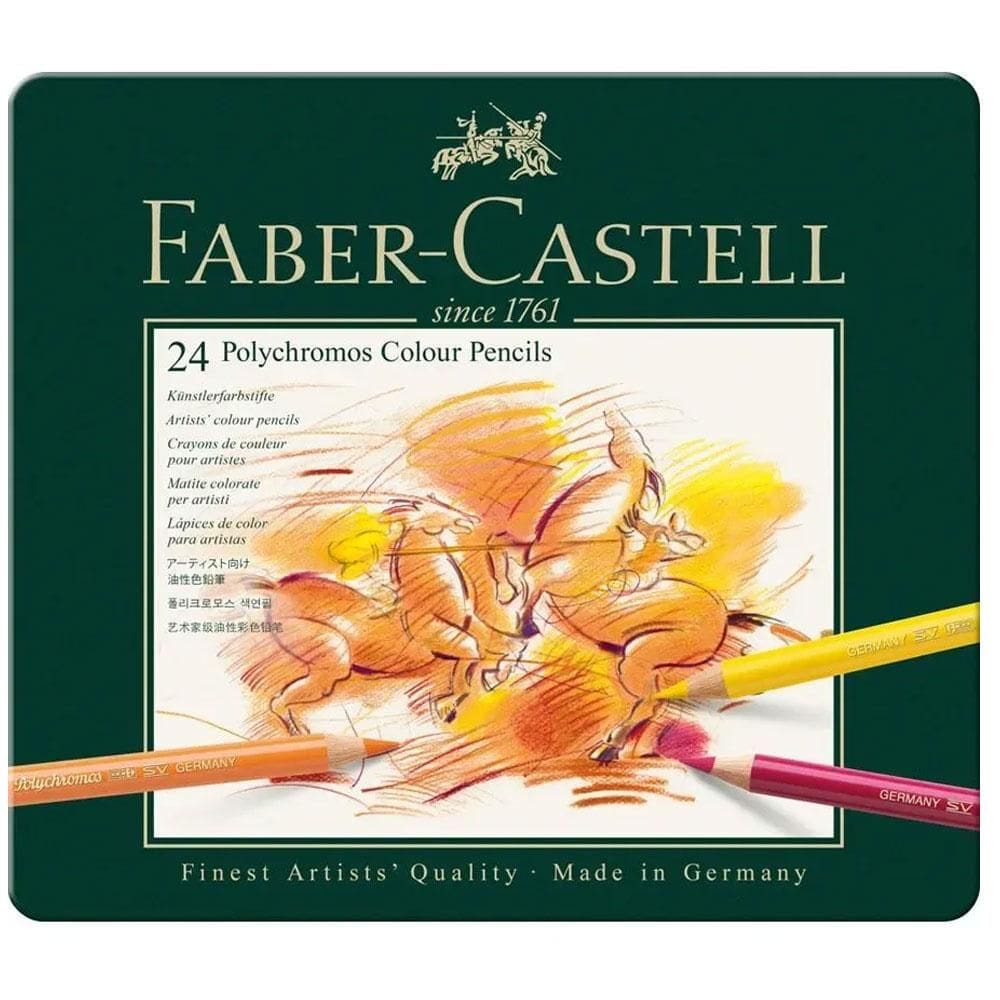 Lápis de cor 24 cores Polychromos 110024 Faber-Castell