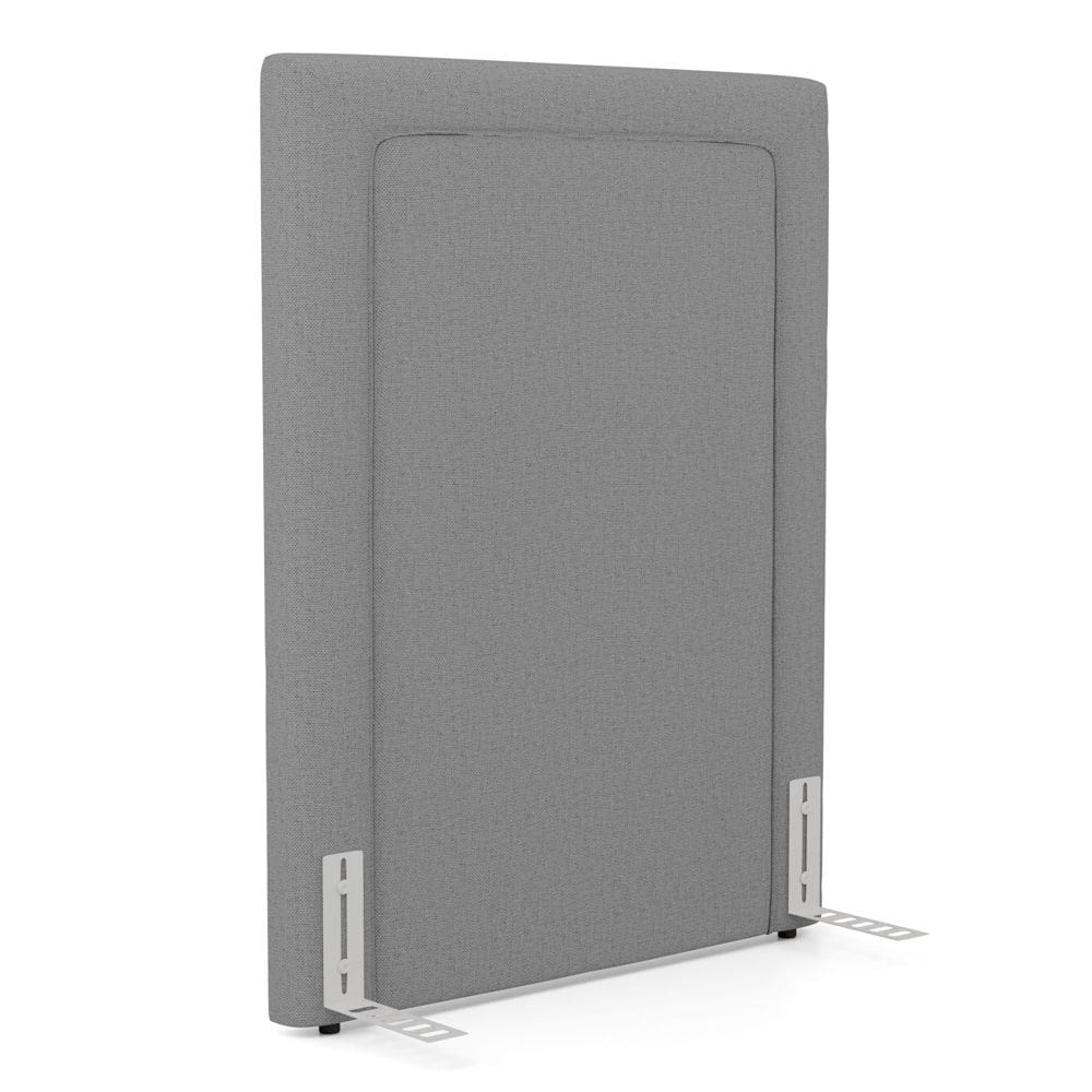 Cabeceira Cama Box Solteiro Alba 90cm com Frame Linho Cinza - Abmaza