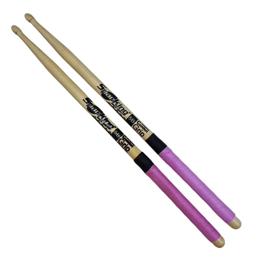 Baqueta 5B Ponta Madeira Comfort Grip Rosa Spanking