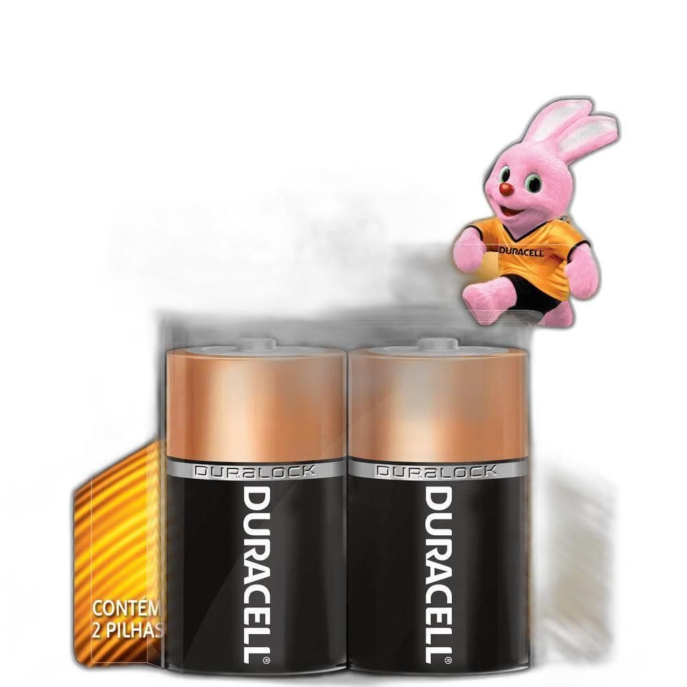 Pilha Duracell D|2 Com 2 Un
