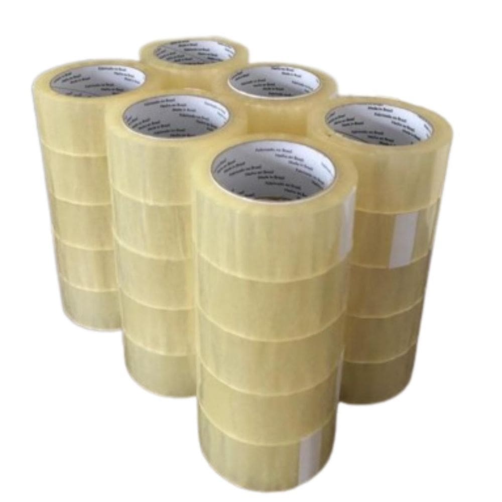 Fita Adesiva Durex 45Mm X 100M Kit 20 Rolos Transparente