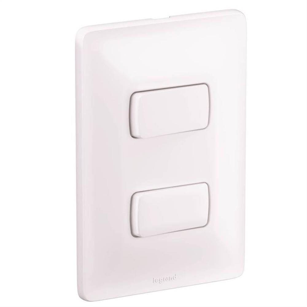 2 Interruptores Simples 4x2 10A 250V Zeffia - 680101 - PIAL