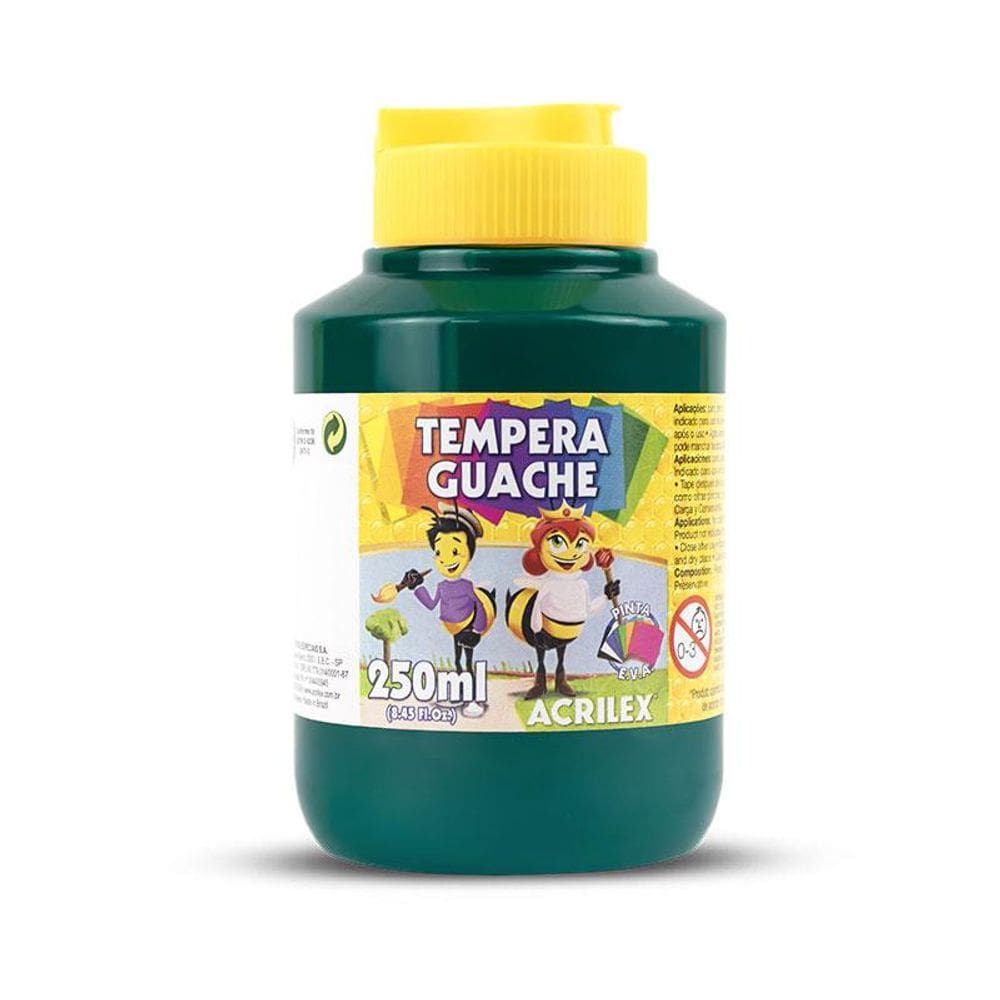Tinta guache Verde Bandeira 250ml 511 Acrilex