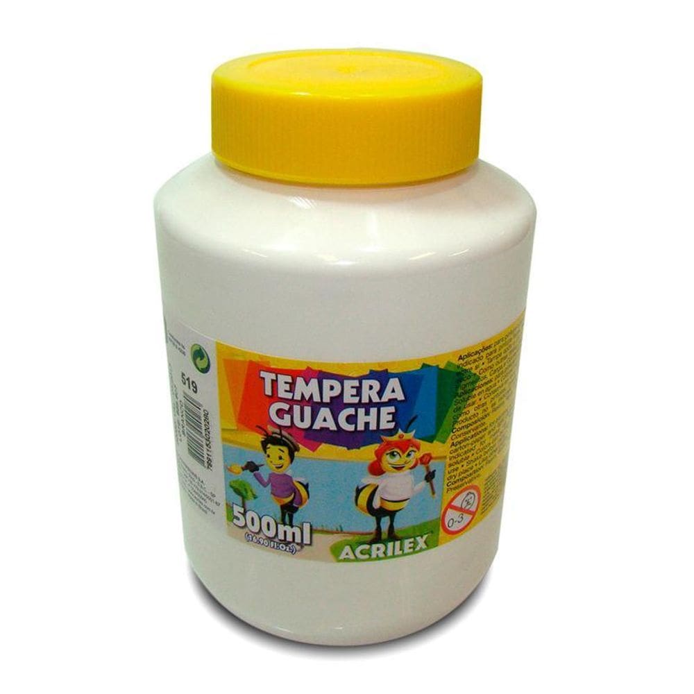 Tinta guache Branco 500ml 519 Acrilex