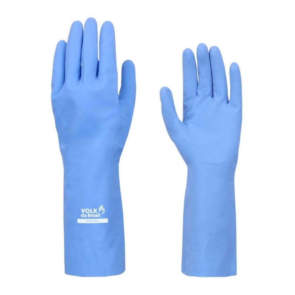 Luva de latex multiuso G azul Volk