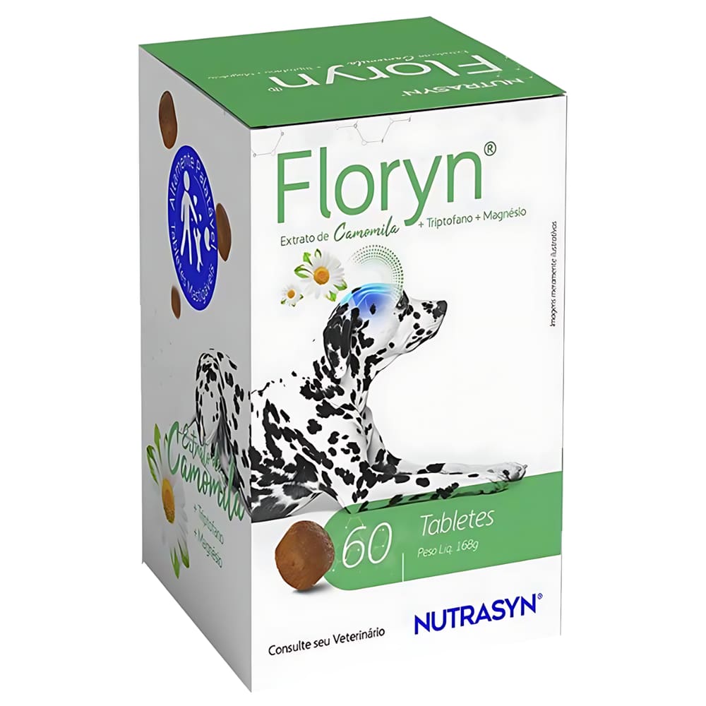 Floryn Anti Estress C/60 Tabletes 1:10 Kg (extrato De Camomila+triptofano+magnésio)
