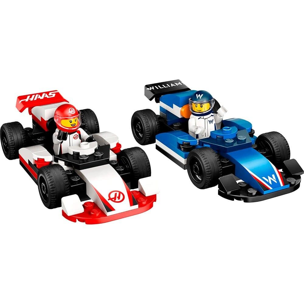 Bloco de Montar – Lego City – Carros da Williams Racing e Haas F1 - 92 peças - LEGO