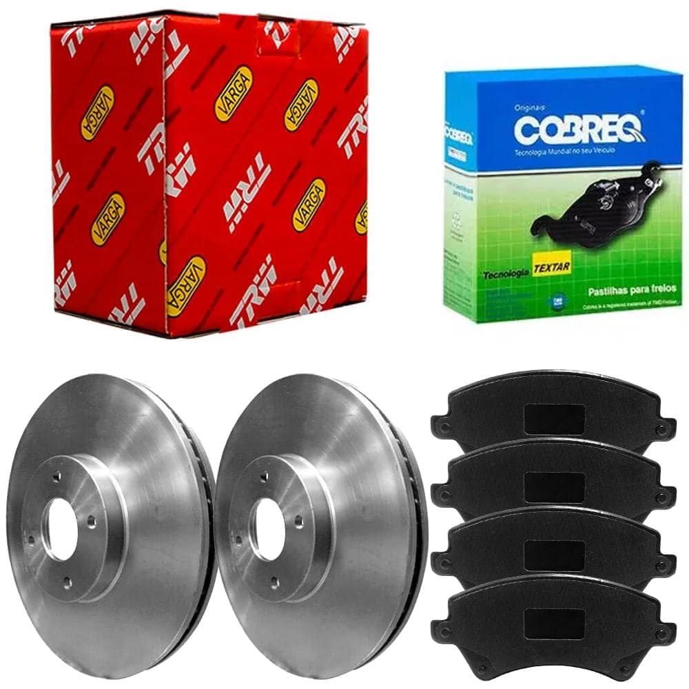 Kit Pastilha Disco Dianteiro Ventilado Corolla 2004 a 2008