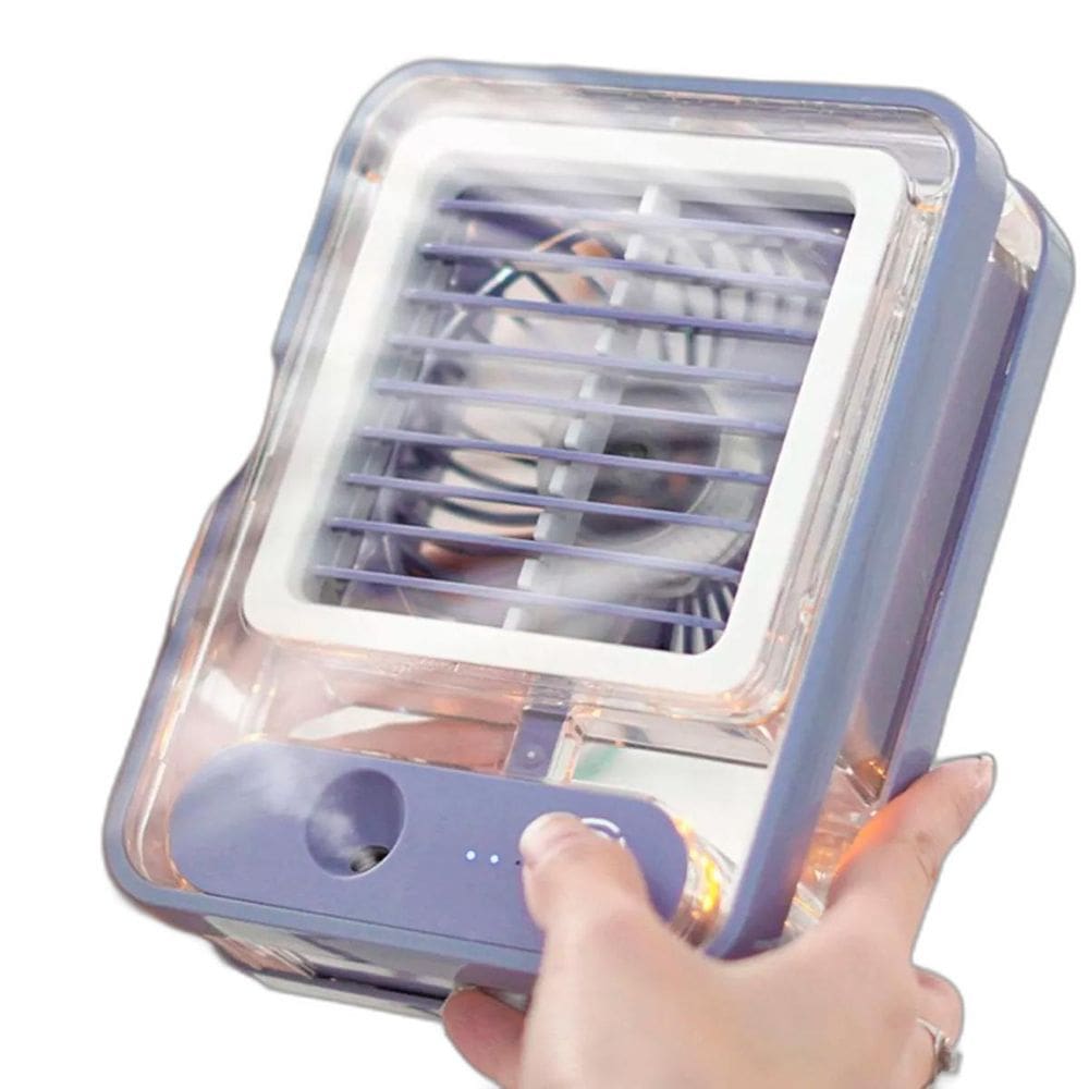 Mini Ventilador Humidificador Pequeno Ventilador