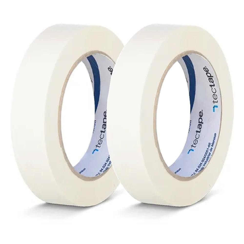 Kit 2 Fita Crepe Uso Geral Pintura 24Mmx50M Bege