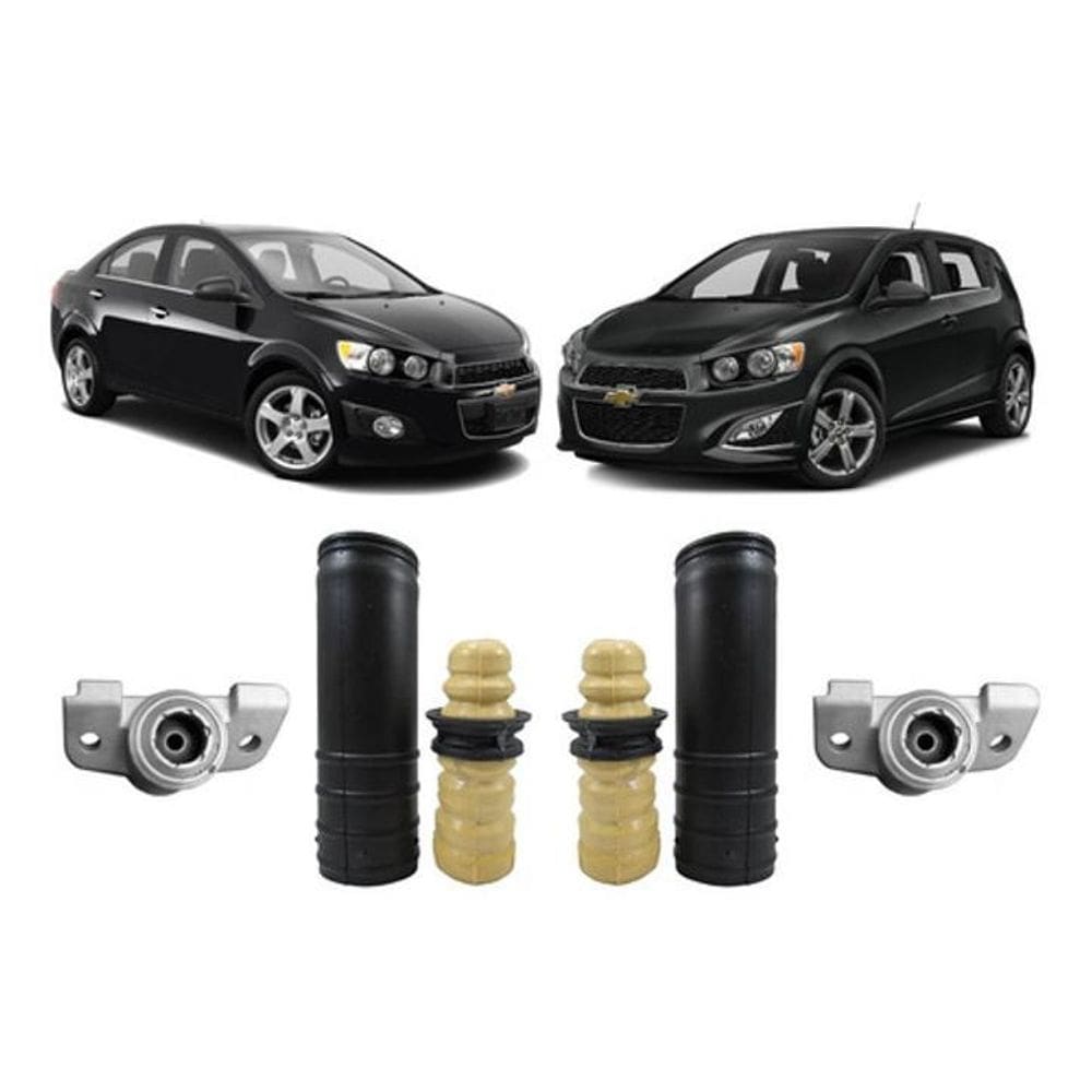 Kit Coxim Batente Amortecedor Traseiro Sonic 2012 2013 2014