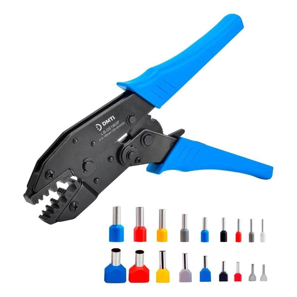 10X Alicate Crimpar Prensa Terminais Ilhós Tubular 0,5 Até