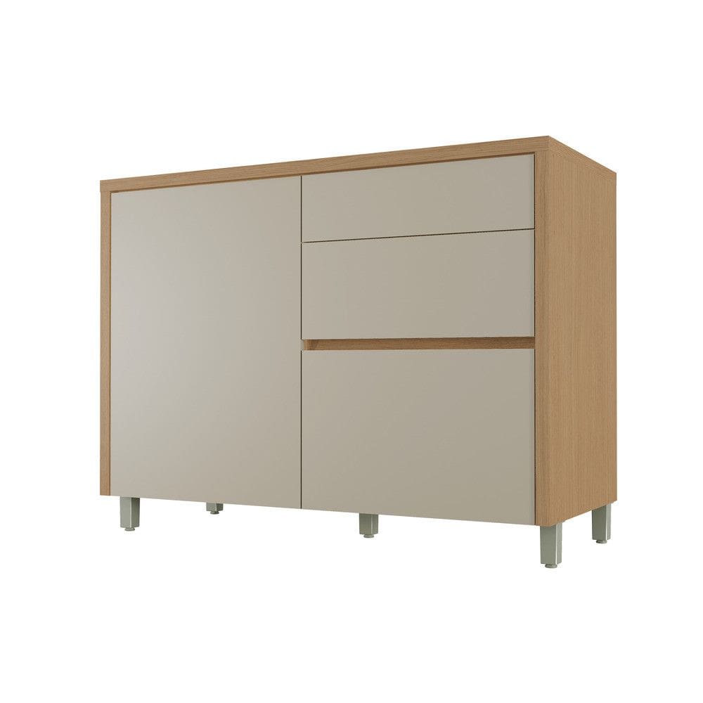 Balcão de Pia 1 Porta 3 Gavetas 120cm com Tampo em MDF Condessa Nesher